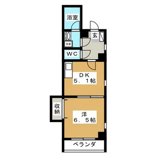 klein berg【6階】の間取り