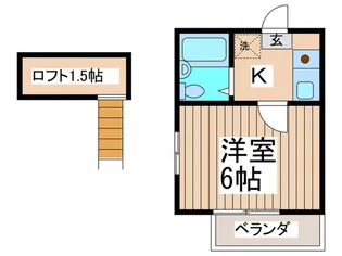 ハニ-ハイツ渋谷【2階】の間取り