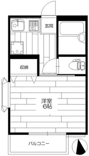 カーサ・フロラシオンA【2階】の間取り