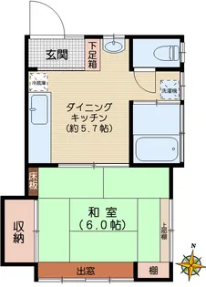 コーポ原田【2階】の間取り