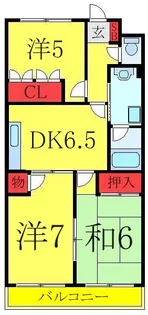 IWAI MANSION【2階】の間取り