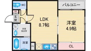 サファイア元柴田【2階】の間取り
