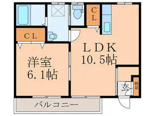 カーサデラージオ【1階】の間取り