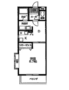 エクセレント瑞穂【1階】の間取り