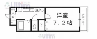 サンシャインイースト祇園【1階】の間取り