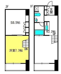 リブシス浦和【2階】の間取り