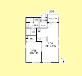 Casa Naka【2階】の間取り