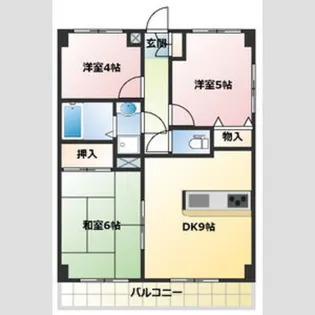 スカイビュウ11【4階】の間取り