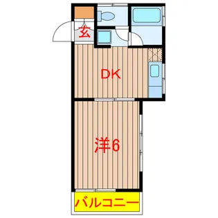関川コーポアップル【2階】の間取り