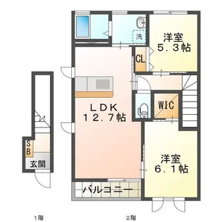 グリーンハイツ【2階】の間取り
