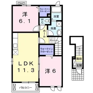 セイバリーレジデンス【2階】の間取り
