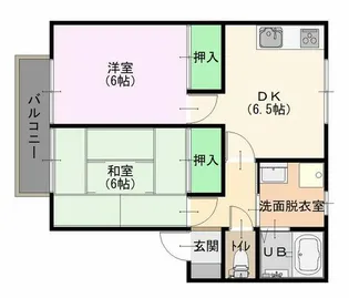コーポカノープス【2階】の間取り