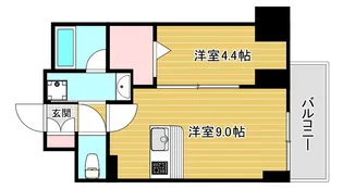 サザンクレストなんば南【5階】の間取り