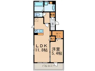 カレントII【2階】の間取り