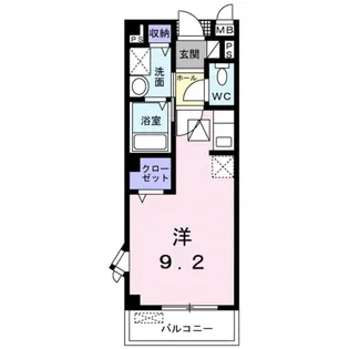 ルミエールV【1階】の間取り