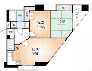 シーズ塚本南【9階】の間取り