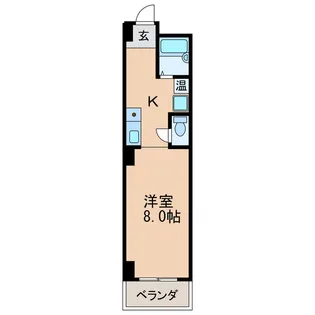 ハウス108筒井【4階】の間取り