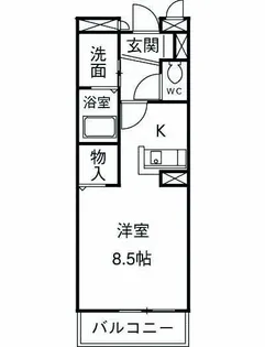 イーストセトル2035【1階】の間取り