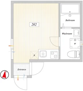 ラフィーネ江北【2階】の間取り