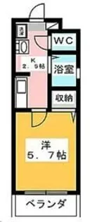 リエス上島A【1階】の間取り