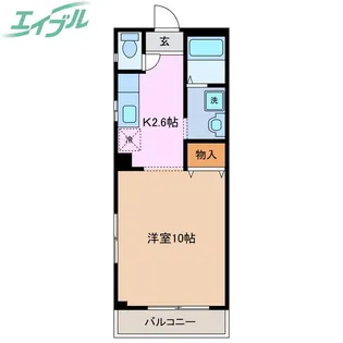 パティオAS【3階】の間取り