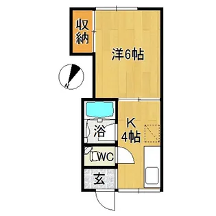 プラザinkei B【2階】の間取り