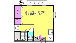 プチハイム【1階】の間取り