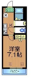 テラッツオ下北沢【1階】の間取り