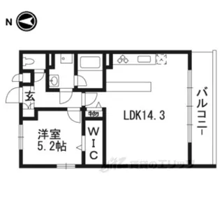 アムール京都仁王門【3階】の間取り