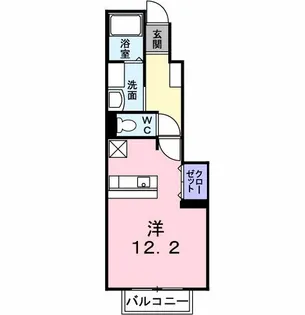 ヴィーヴル スミヨシ【1階】の間取り