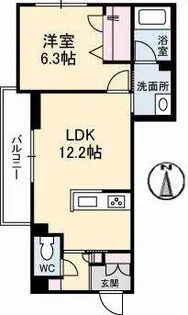 メゾンフェリシア【2階】の間取り