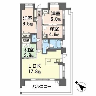 ヴェルディ広島ボールパーク【15階】の間取り