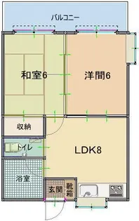 プチハウス知念【4階】の間取り