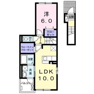 プリムローズ【2階】の間取り