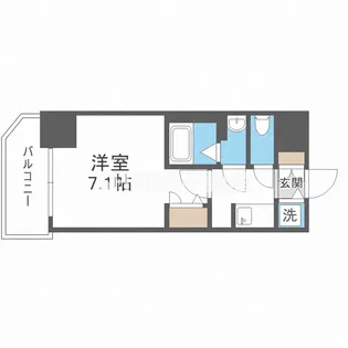 S-RESIDENCE福島玉川Deux【7階】の間取り