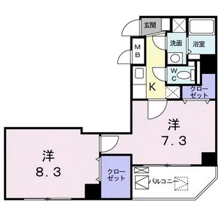 Supreme(シュプリーム【4階】の間取り
