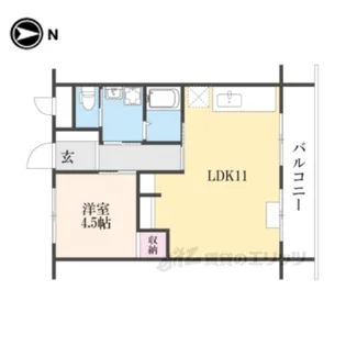 山科市営住宅1棟【7階】の間取り