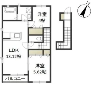 ドミール久米【2階】の間取り