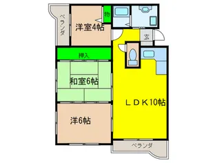 ヴァンベール21【3階】の間取り