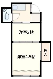 大内荘【3階】の間取り