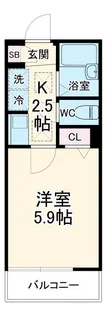 コスモAoi菊名【1階】の間取り