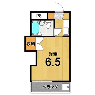 ハイツ茶山【1階】の間取り