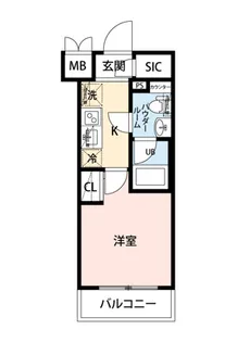 クラリッサ新綱島【6階】の間取り