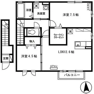 グレースフィールド A【2階】の間取り