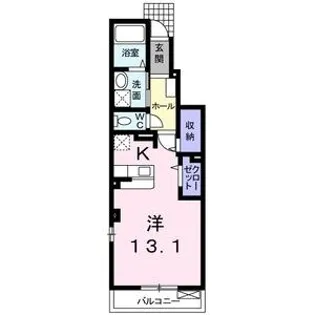 エレガンシア・メゾン【1階】の間取り
