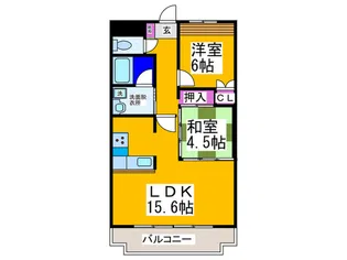 グランド-ル229【2階】の間取り