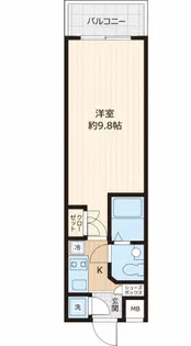 Beverly Homes 下赤塚【2階】の間取り