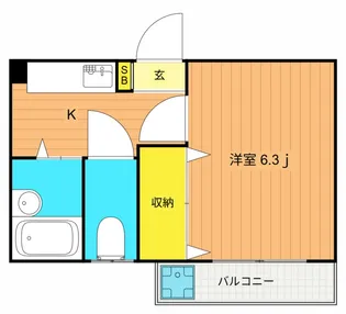 ハイツマロニエ【2階】の間取り