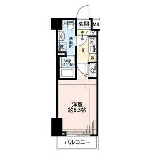 プレール・ドゥーク練馬中村橋【4階】の間取り