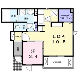 プリムローズIV【1階】の間取り